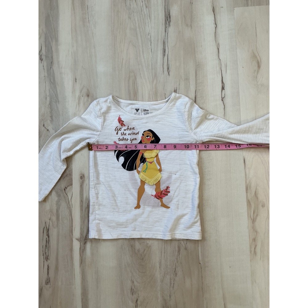 Disney Jumping Beans Pocahontas Graphic Long Sleeve Tee White 2T Limited Edition